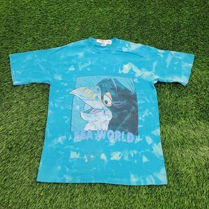 Vintage Sea-World Penguin Shirt Small 19x25 Blue